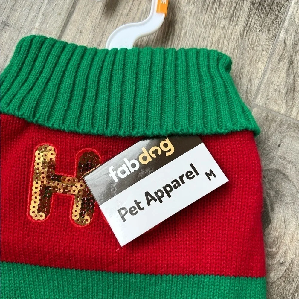 NWT Fabdog Holiday Dog Sweater